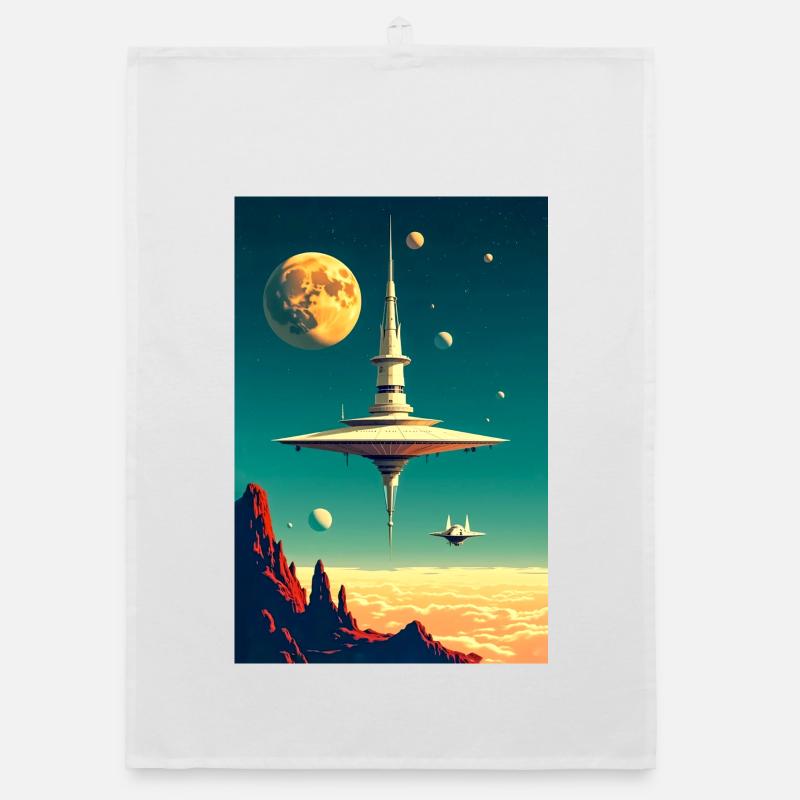 Cities Begin to Float Above the Clouds future Organic dish towel