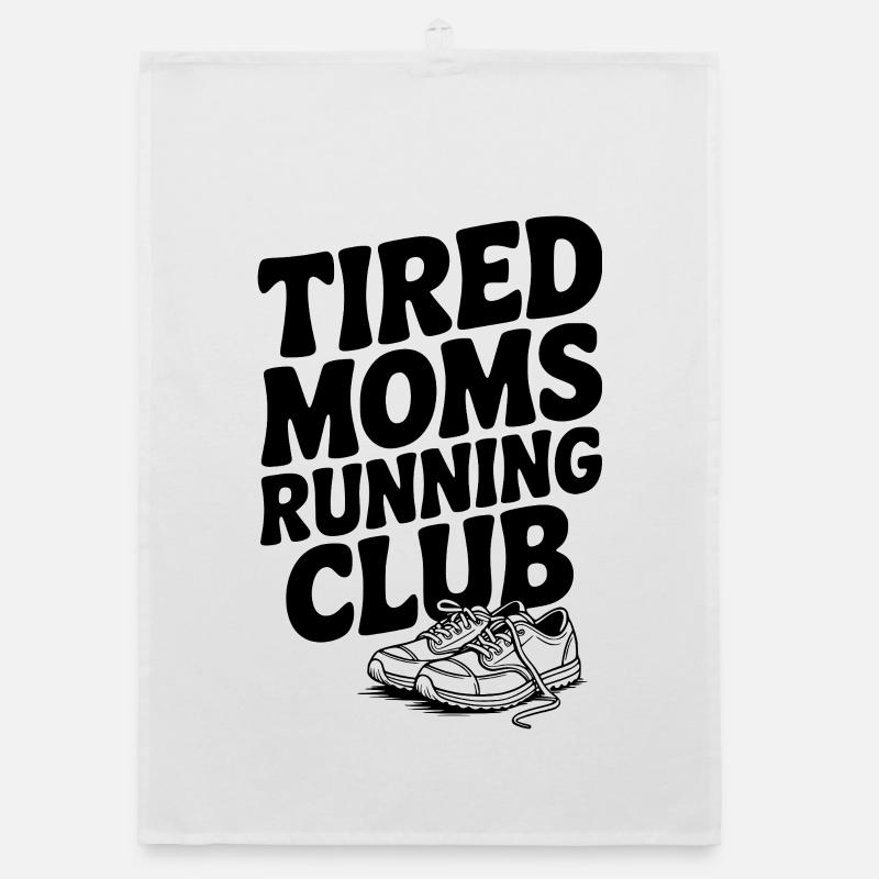 Tired Moms Running Club Organic Geschirrtuch