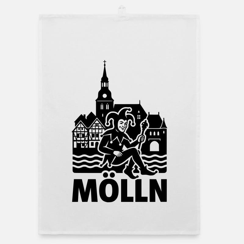 Monument de la silhouette de la ville de Mölln Torchon bio