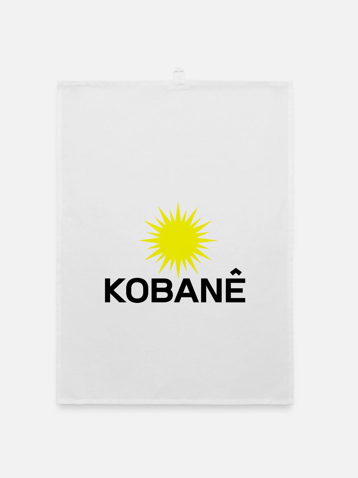Kobane_Kurdistan_Sonne - Torchon bio - blanc - Devant