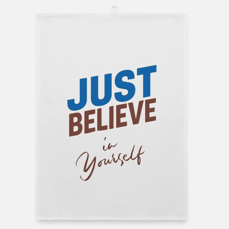 GLAUBE EINFACH AN DICH SELBST Organic Geschirrtuch