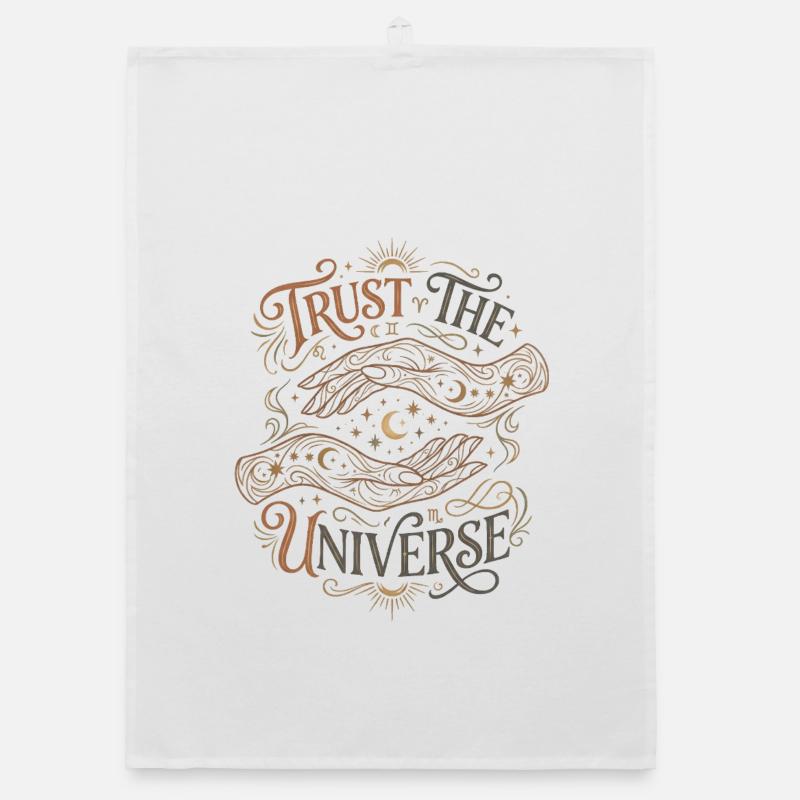 Trust in the universe Organic dish towel