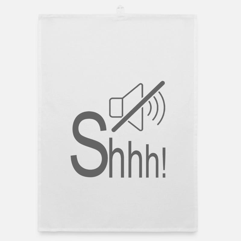 Flüstern leises Pssst. Organic Geschirrtuch