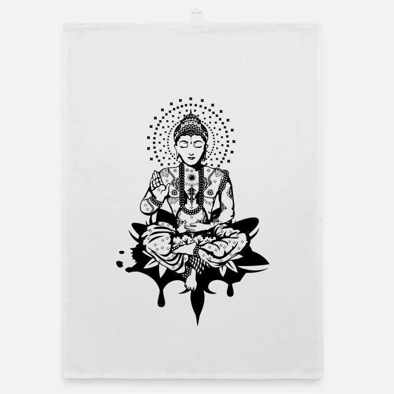 Bouddha dans la position du lotus Torchon bio