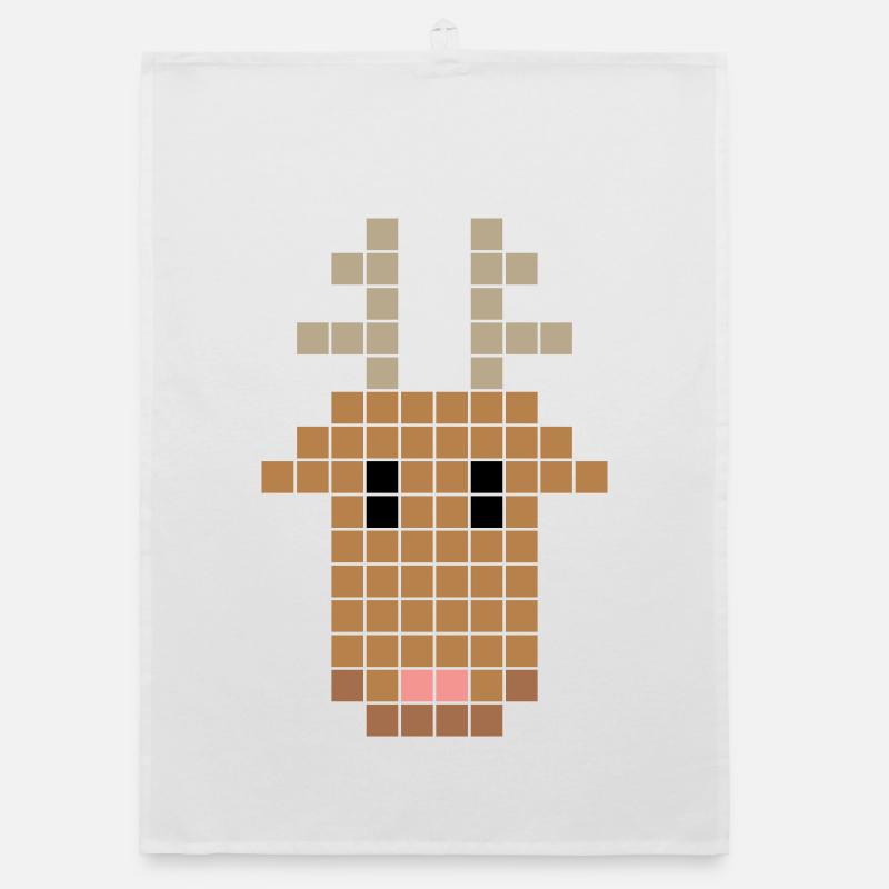 pixel rentier Organic Geschirrtuch