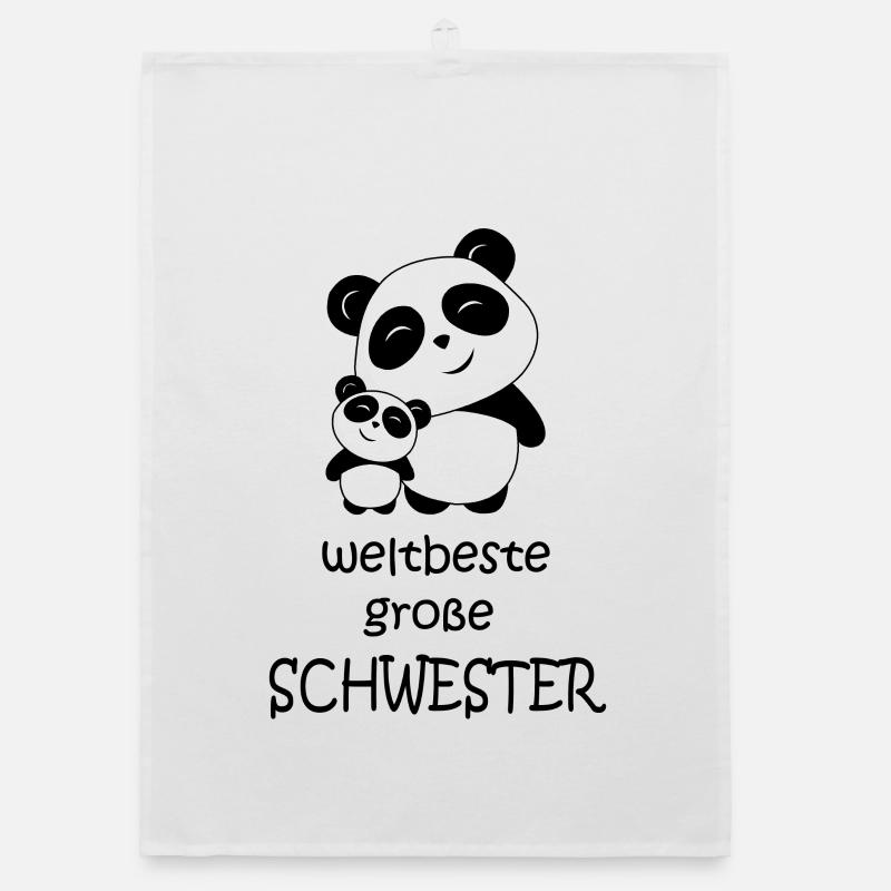 weltbeste große Schwester Organic Geschirrtuch