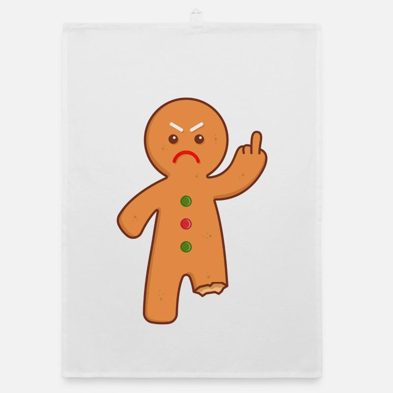 gingerbread man Organic dish towel