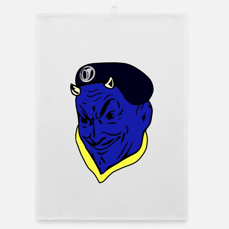 French Army Blue Devil Hunter Organic dish towel