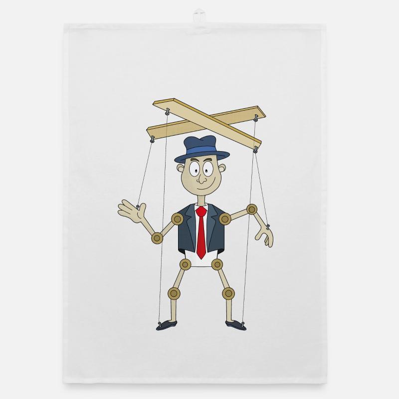 A fun puppet Organic dish towel