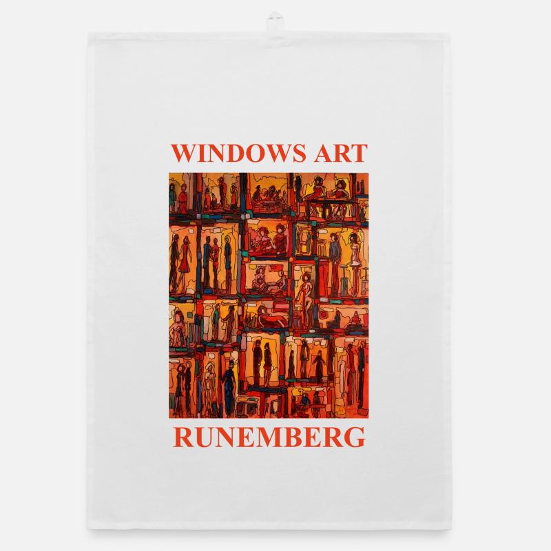 WINDOWS ART LOUIS RUNEMBERG ADAGP - Torchon bio - blanc