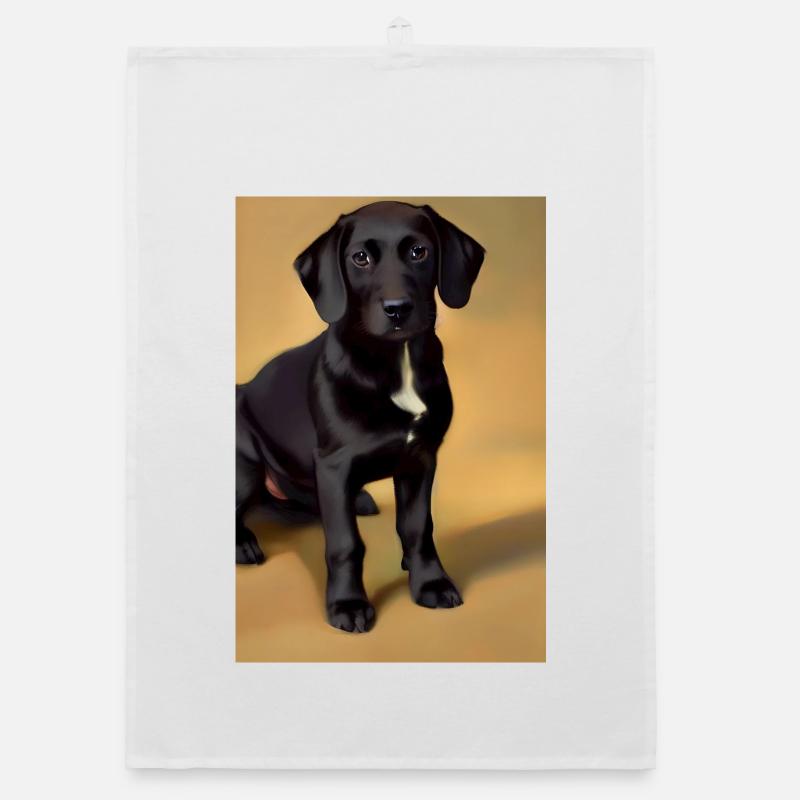 Hunde Bild Organic Geschirrtuch