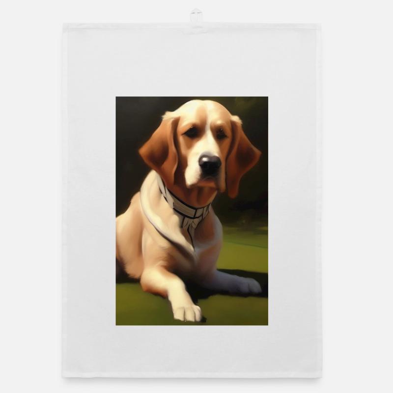 Hunde Bild Organic Geschirrtuch