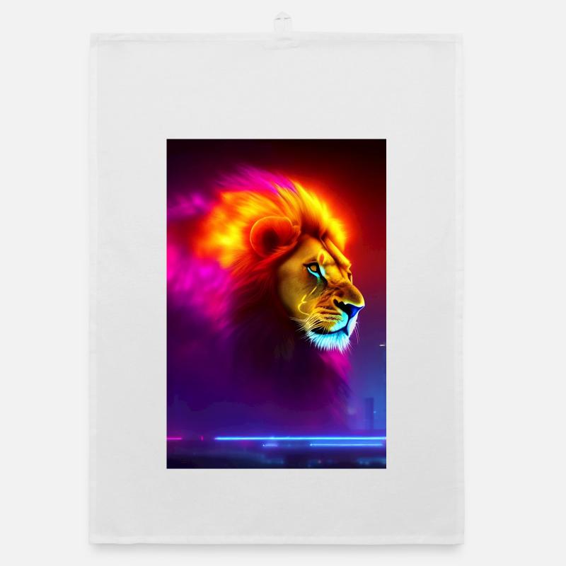 Lion Head Organic dish towel