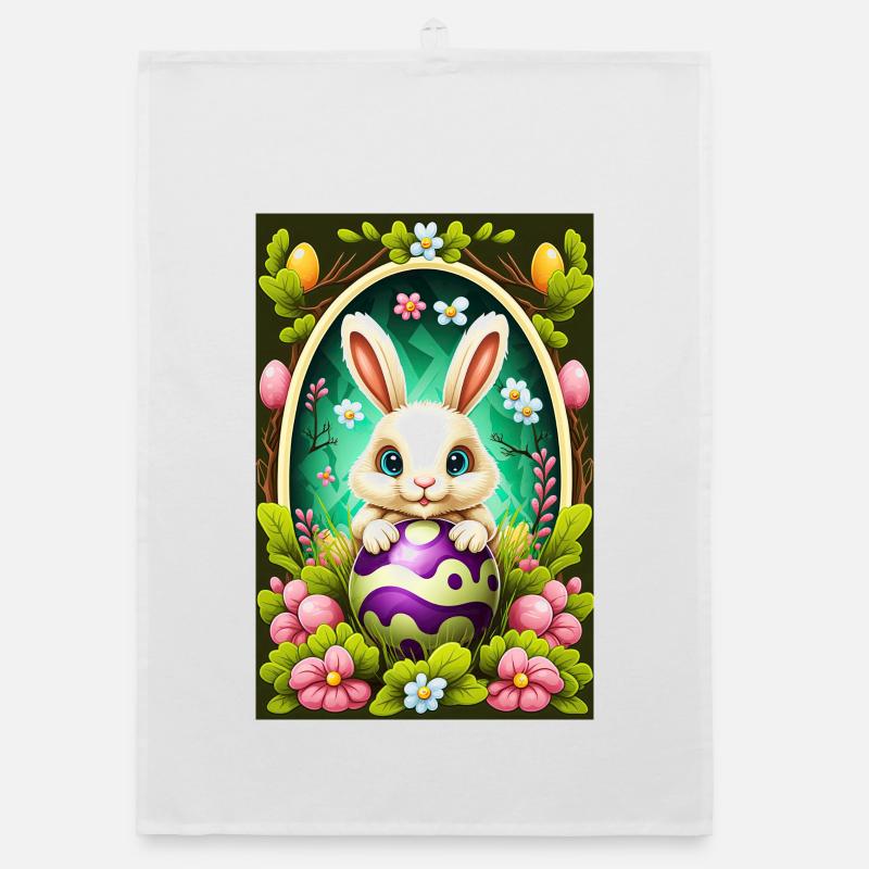 Easter Bunny Organic dish towel