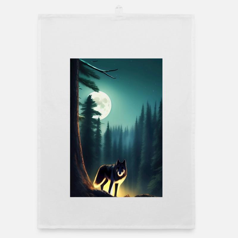 Loup et Lune Torchon bio