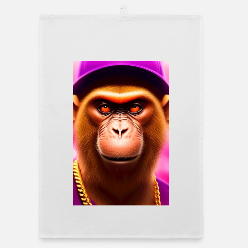 cool monkey Organic dish towel