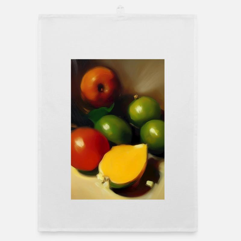 Gesunde Früchte Organic Geschirrtuch