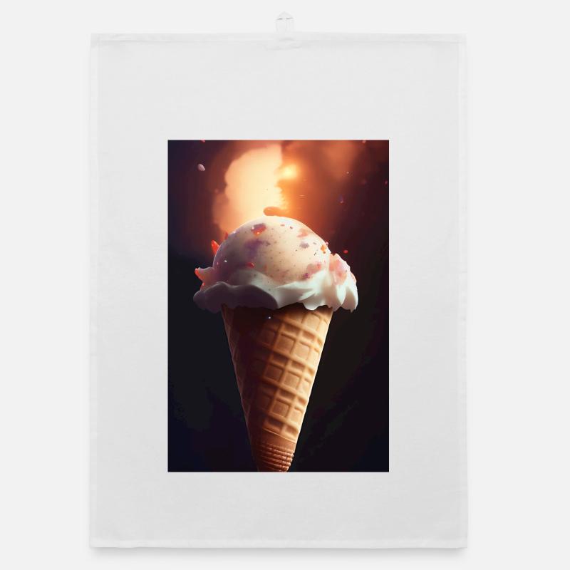 Eiscreme Organic Geschirrtuch