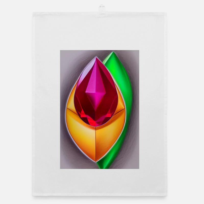 Gemstones Organic dish towel