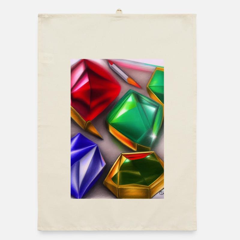 Gemstones Organic dish towel