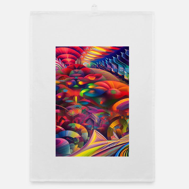 Abstract art Organic dish towel