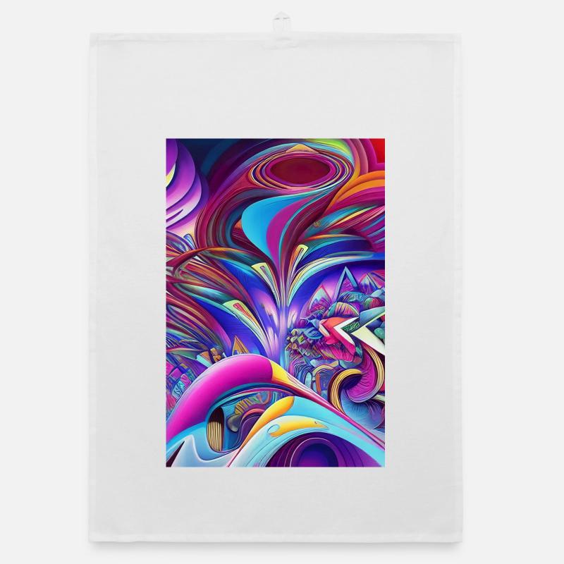 Abstract art Organic dish towel