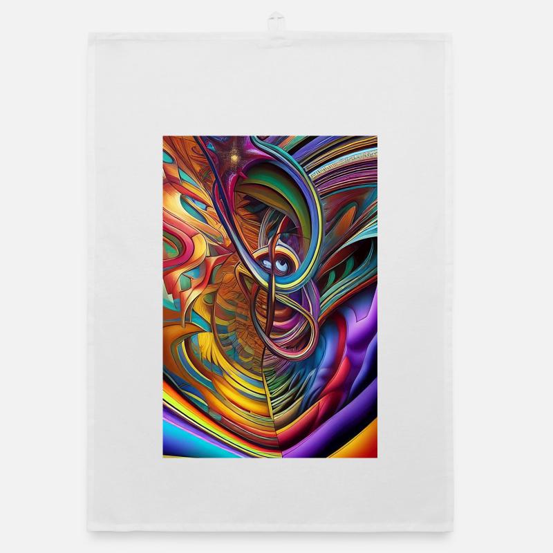 Abstrakte Kunst Organic Geschirrtuch