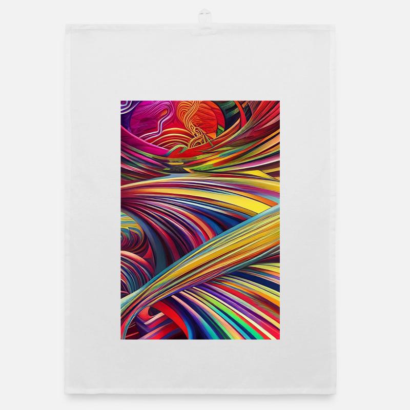 Abstract art Organic dish towel