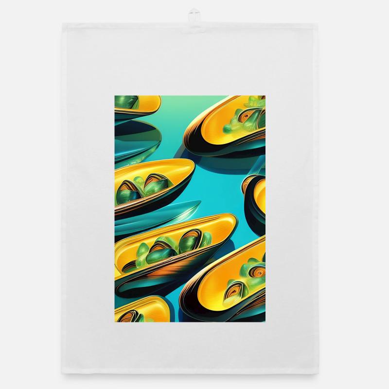 Mussels Organic dish towel