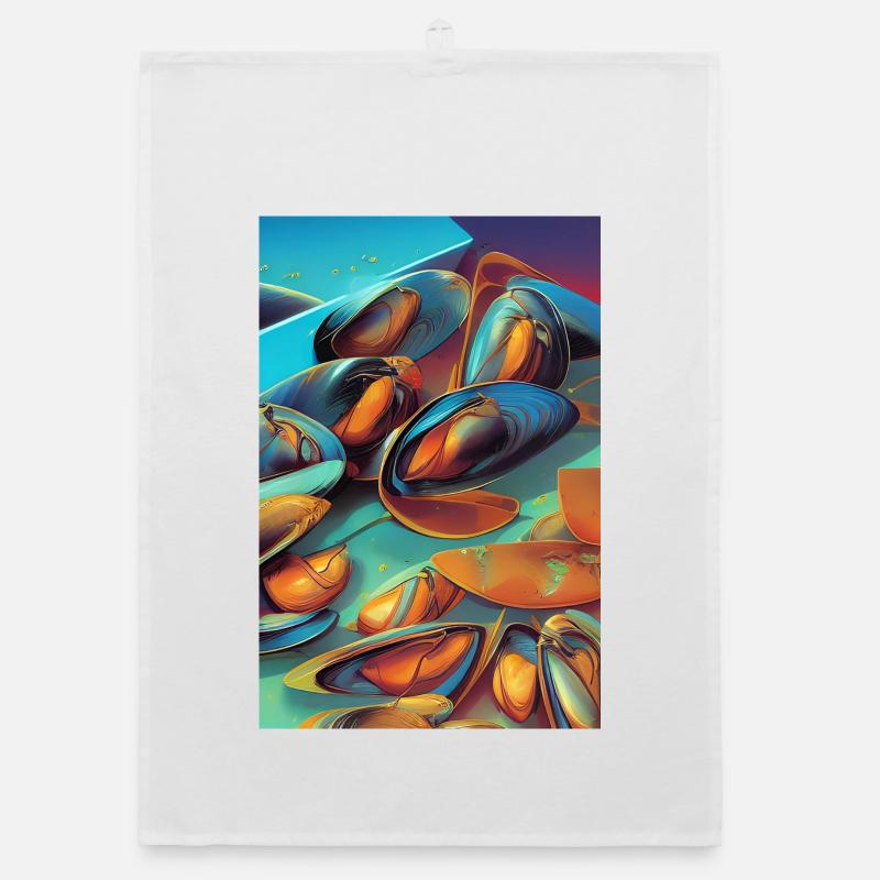 Mussels Organic dish towel