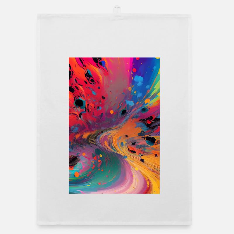 Abstrakte Kunst Organic Geschirrtuch