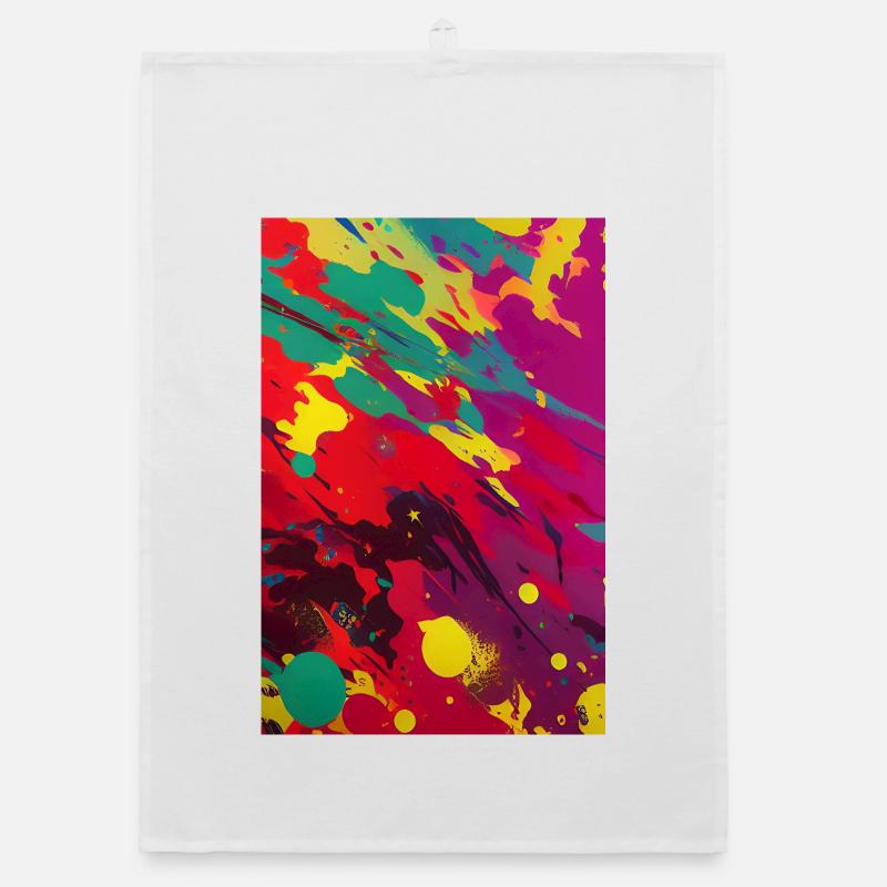 Abstract art Organic dish towel