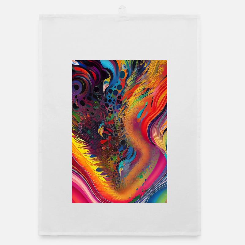 Abstract art Organic dish towel