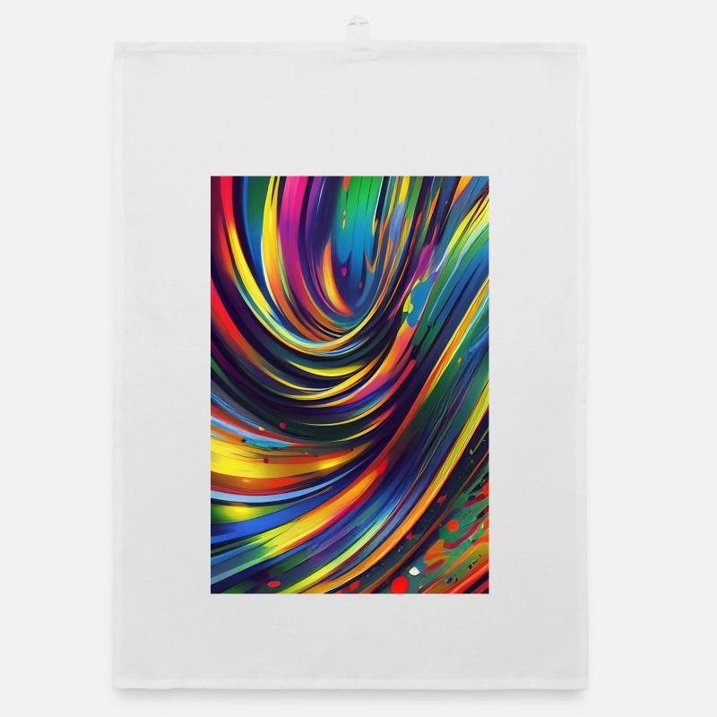 Abstract art Organic dish towel