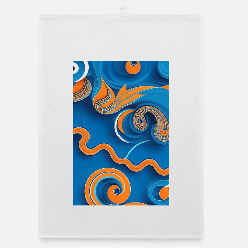 Abstract art Organic dish towel