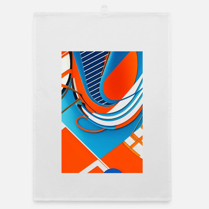 Abstract art Organic dish towel