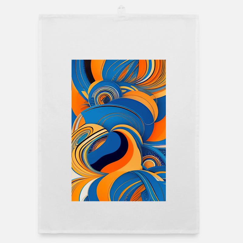 Abstract art Organic dish towel