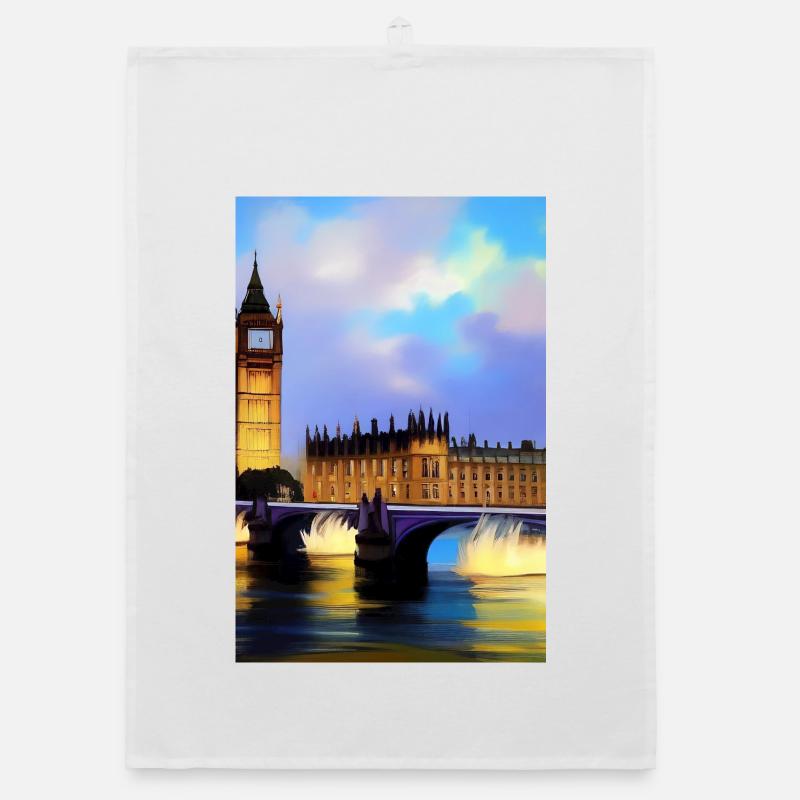 Ponts à Londres Torchon bio