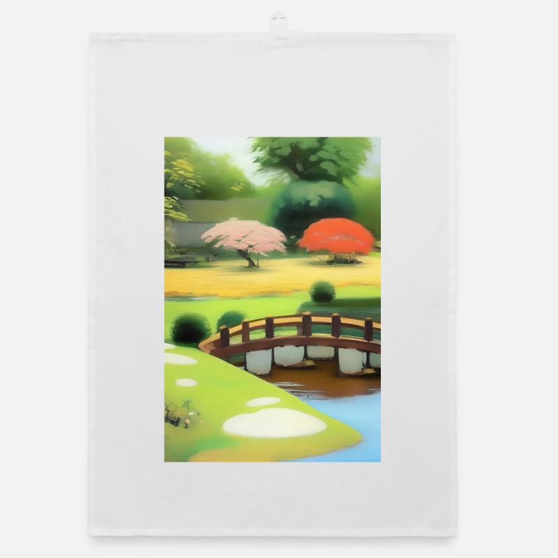 Jardin zen chinois Torchon bio