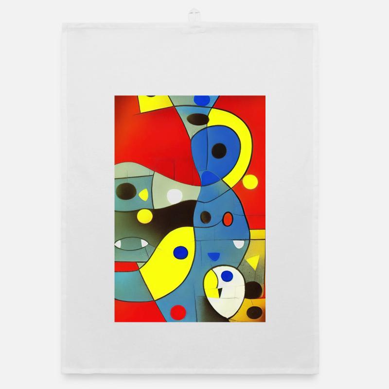 Abstract art Organic dish towel
