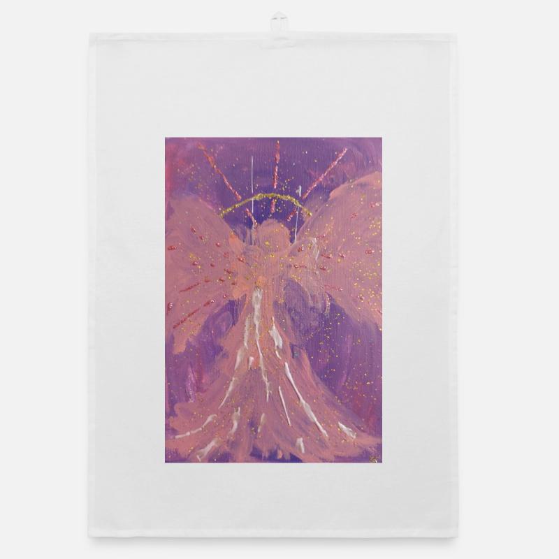 Erzengel Chamuel - Engel der Liebe - Engelbild Organic Geschirrtuch