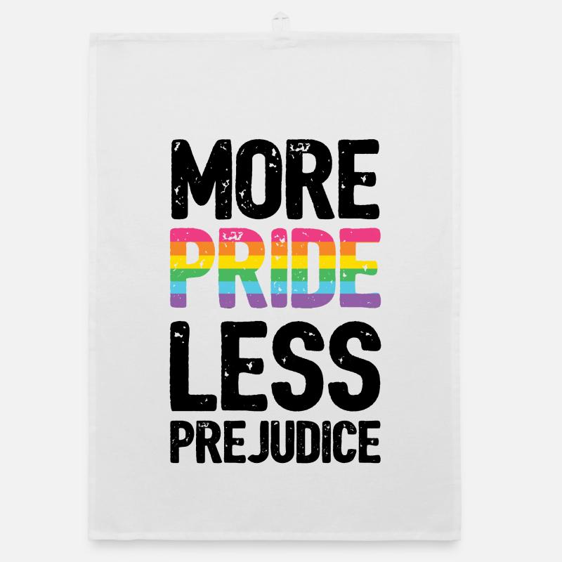 LGBT Pride Month - More Pride. Less Prejudice. Organic dish towel