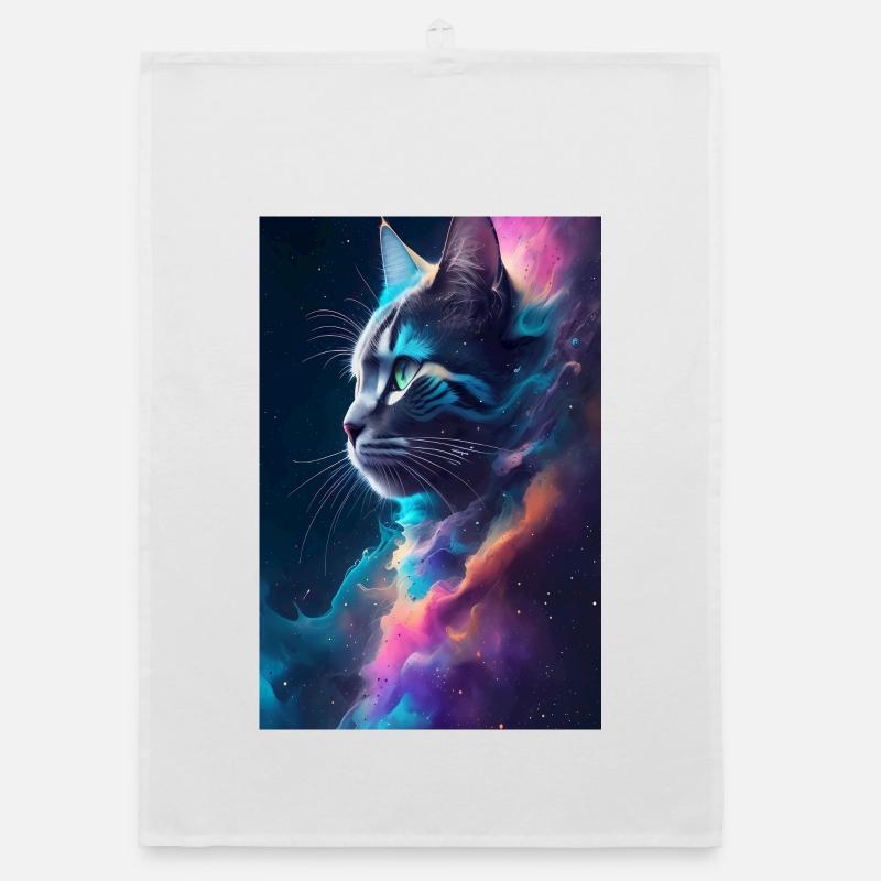 Cat Face Organic dish towel