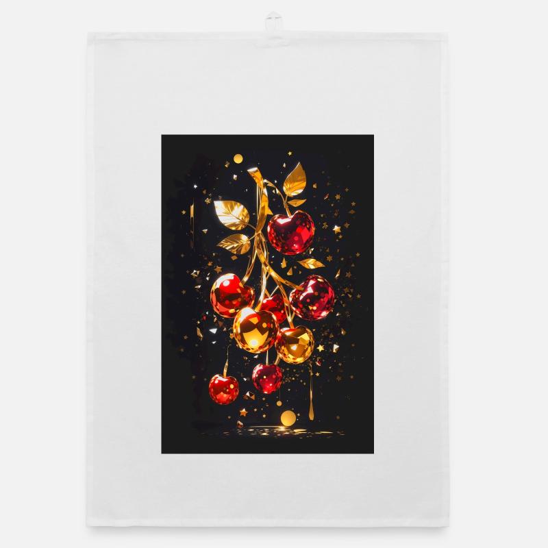 Cherry Golden Organic dish towel