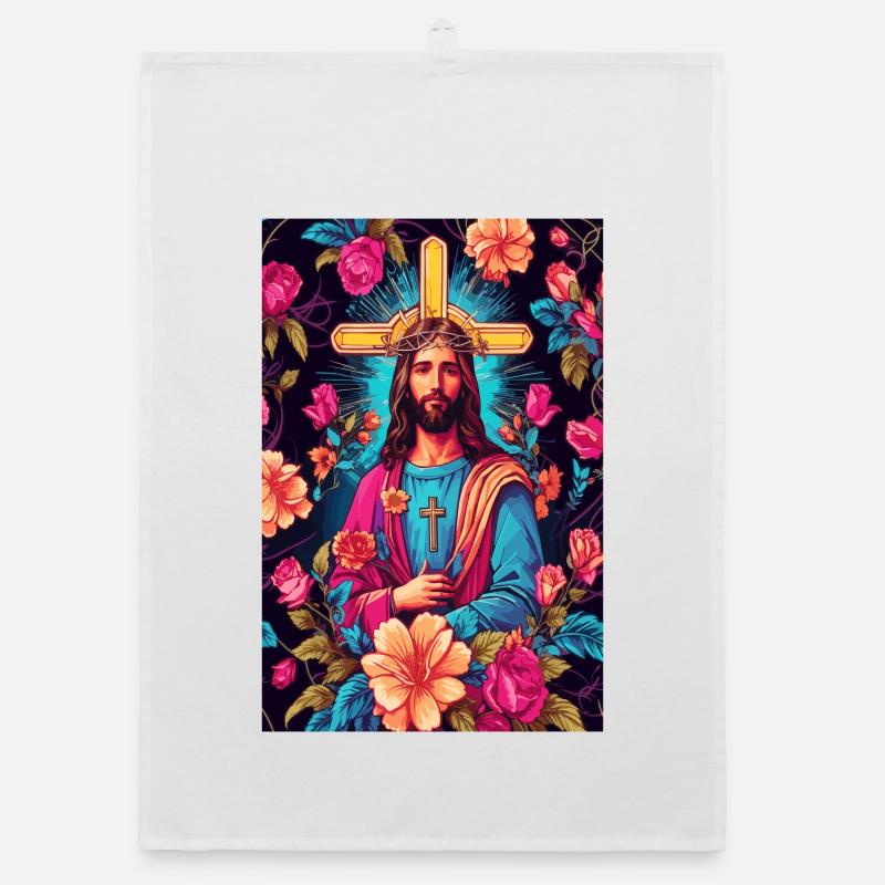 Jesus Christ Organic dish towel