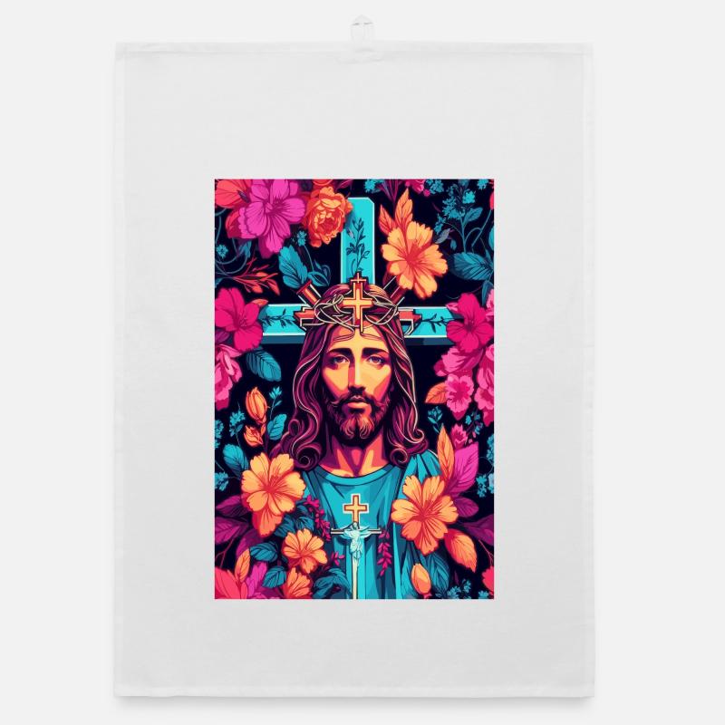 Jesus Christ Organic dish towel
