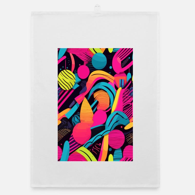 Modern Abstract Pattern Organic dish towel