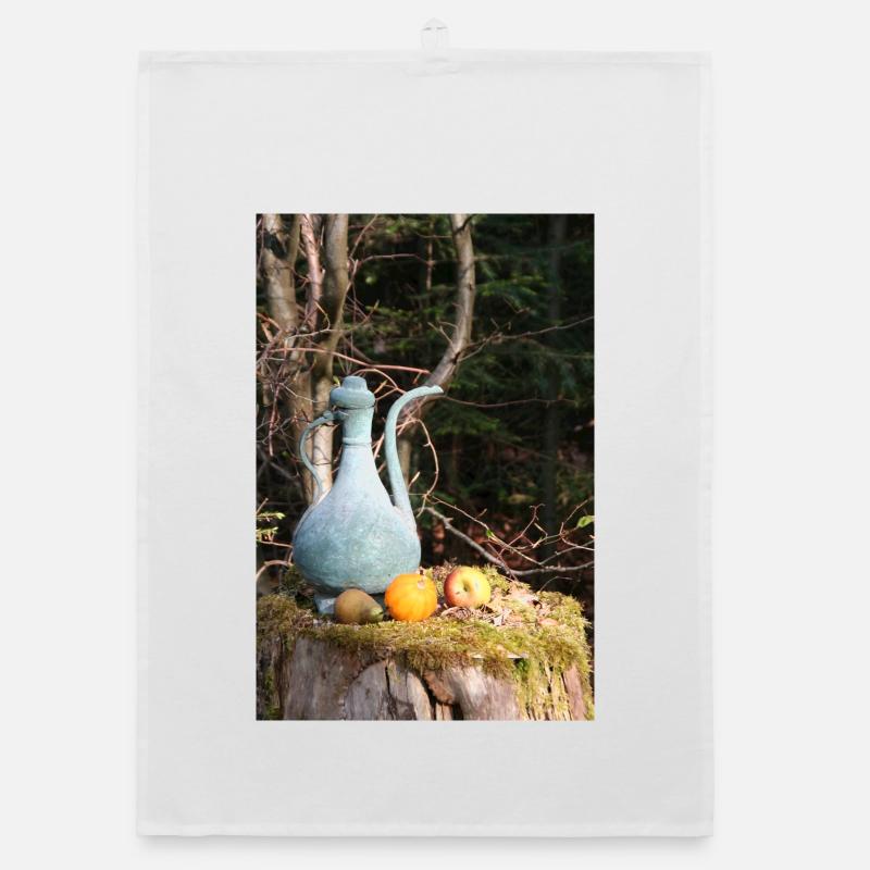 Copper pot in the Black Forest Organic dish towel