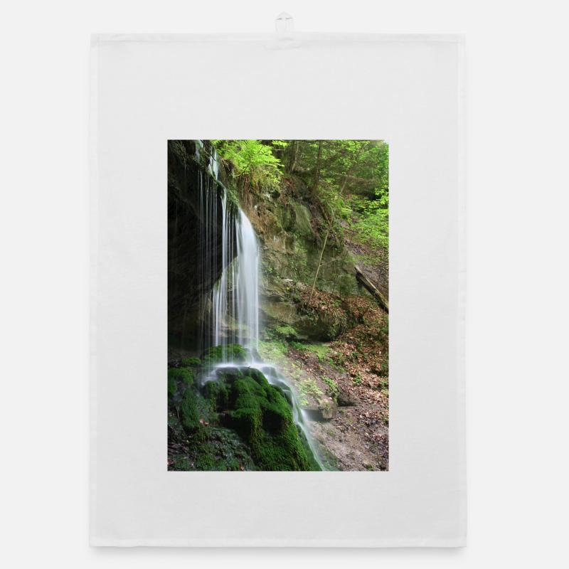 CHUTE D’EAU DE MOUSSE HÖRSCHBACH PRÈS DE MURRHARDT Torchon bio