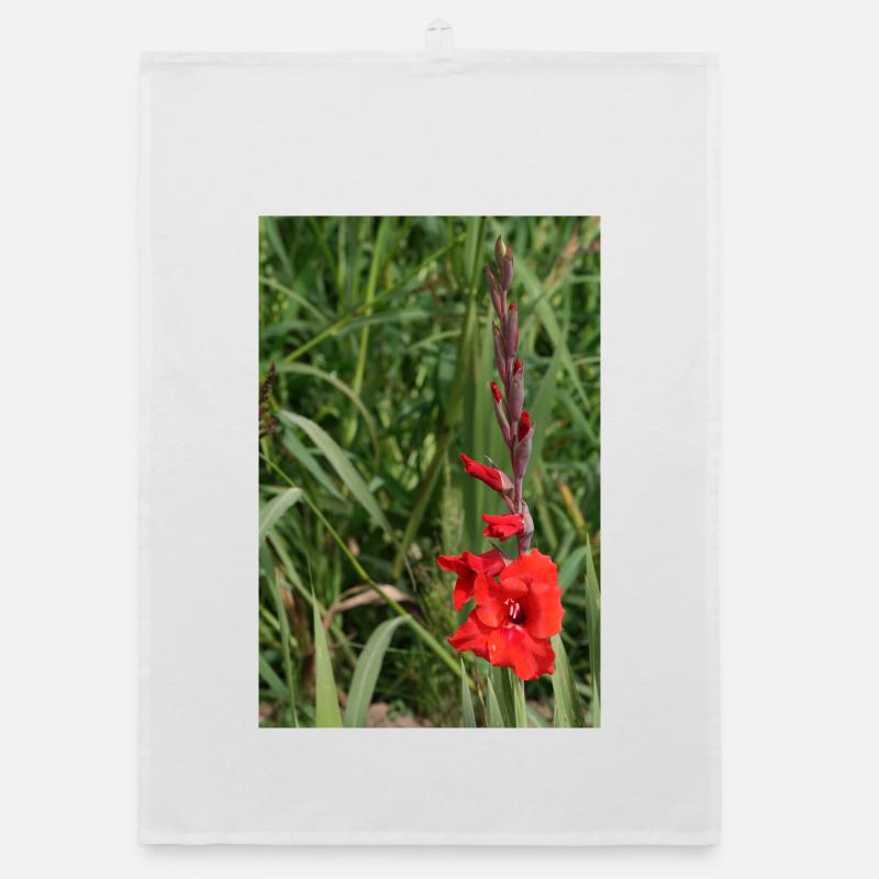 Glaïeul – amidon en fleurs Torchon bio